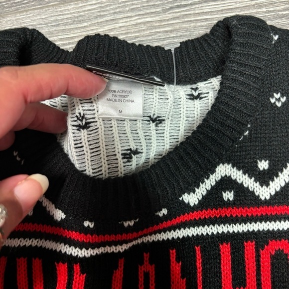 Rick & Morty Happy Human Holiday Christmas Sweater Med 257 - Picture 3 of 9